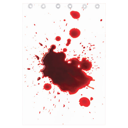 Blood Splashed Print Curtain