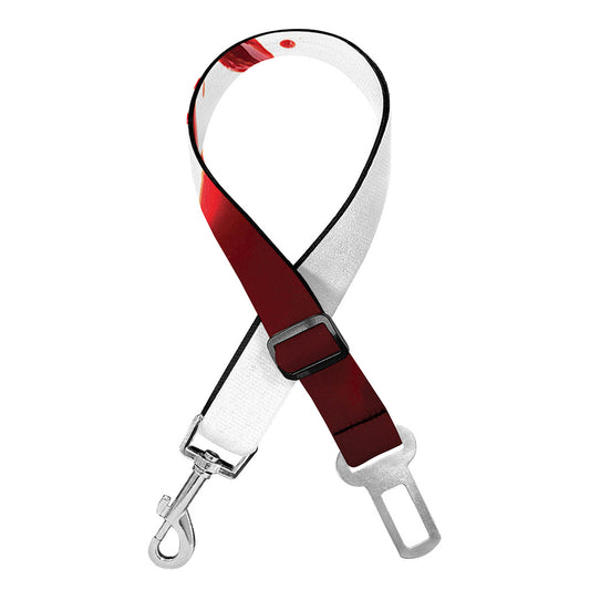 Blood Splashed Print Dog Seat Belt