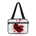 Blood Splashed Print Double Strap Bible Bag
