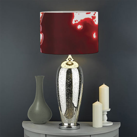 Blood Splashed Print Drum Lamp Shade