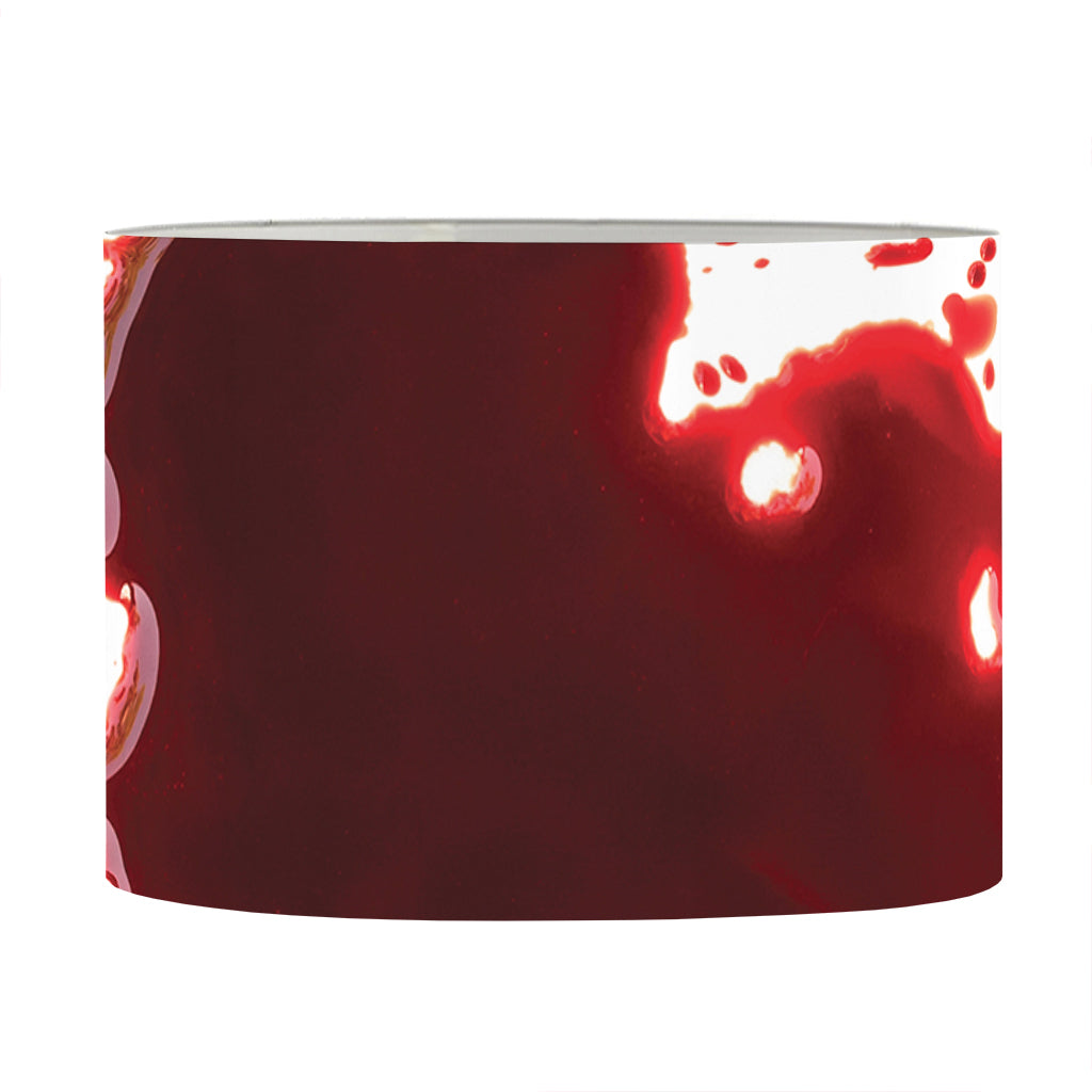 Blood Splashed Print Drum Lamp Shade