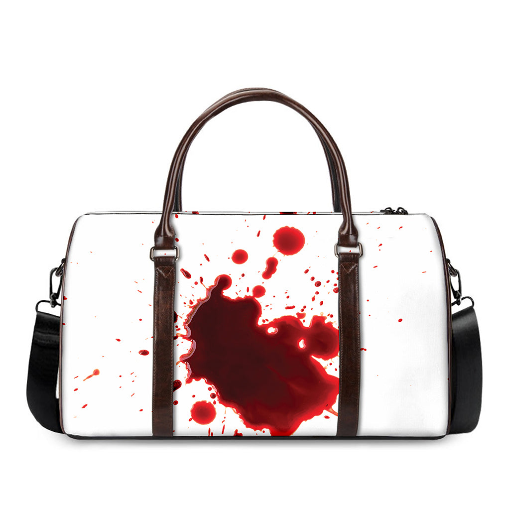 Blood Splashed Print Duffle Bag