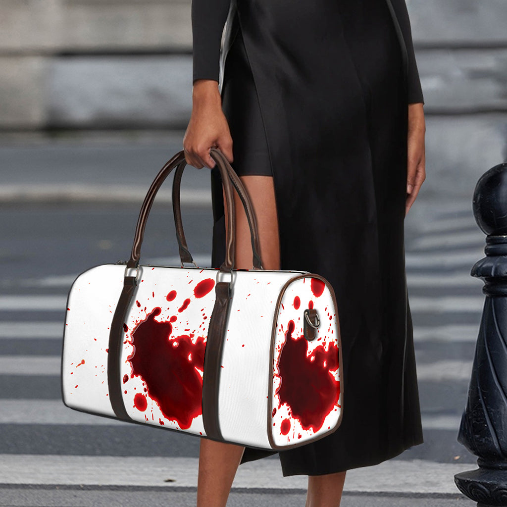Blood Splashed Print Duffle Bag