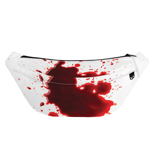 Blood Splashed Print Fanny Pack