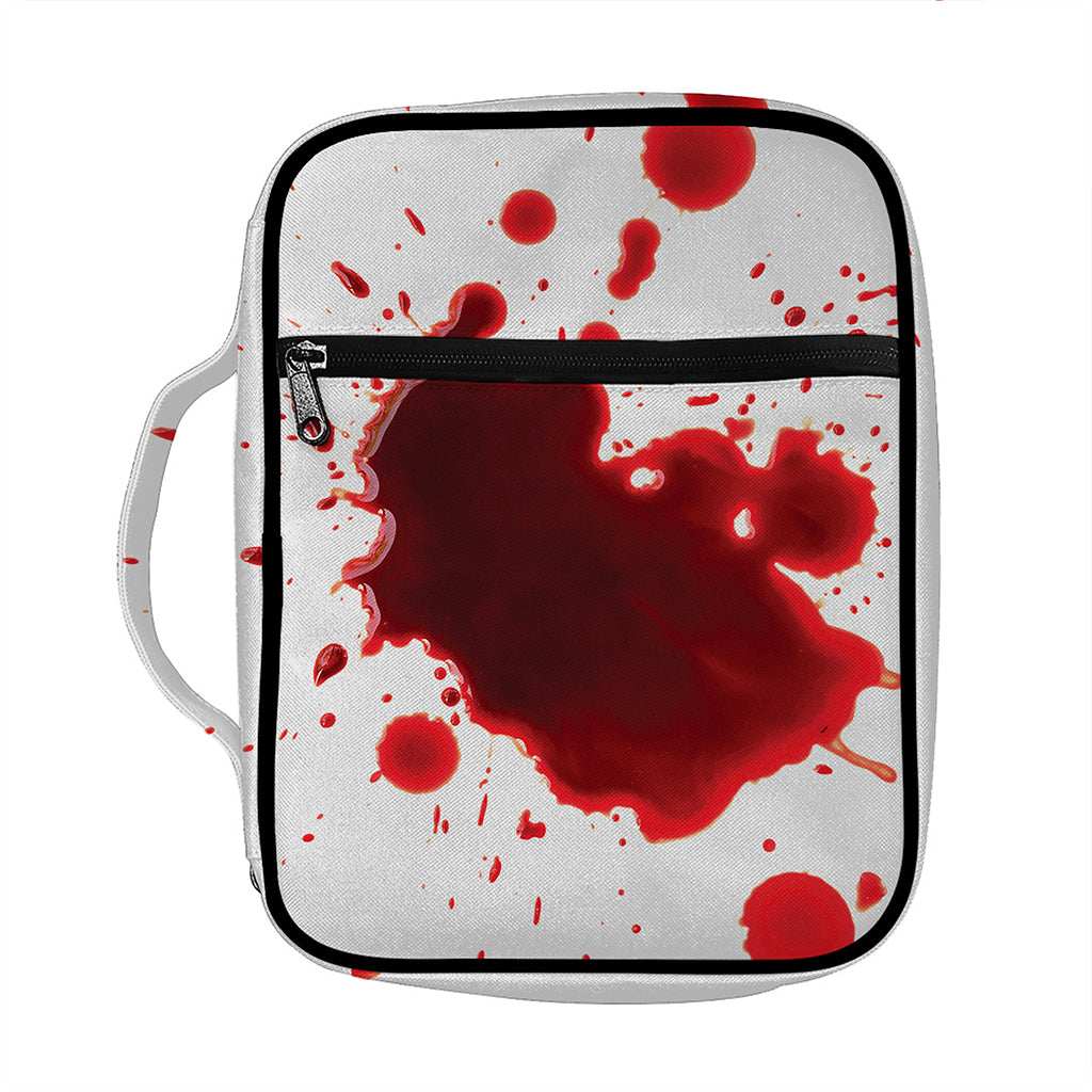 Blood Splashed Print Front Pocket Bible Bag