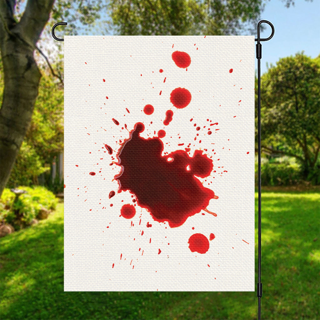 Blood Splashed Print Garden Flag