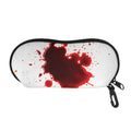 Blood Splashed Print Glasses Case