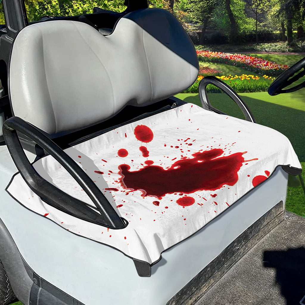 Blood Splashed Print Golf Cart Seat Cover
