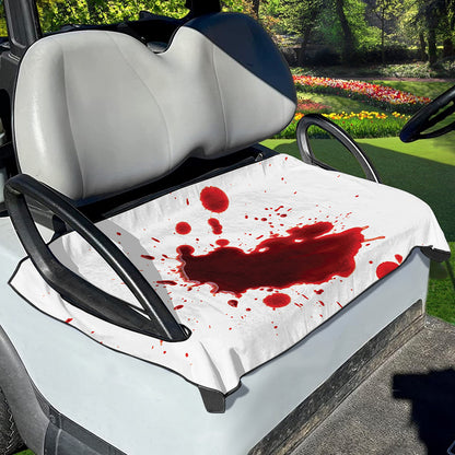 Blood Splashed Print Golf Cart Seat Cover