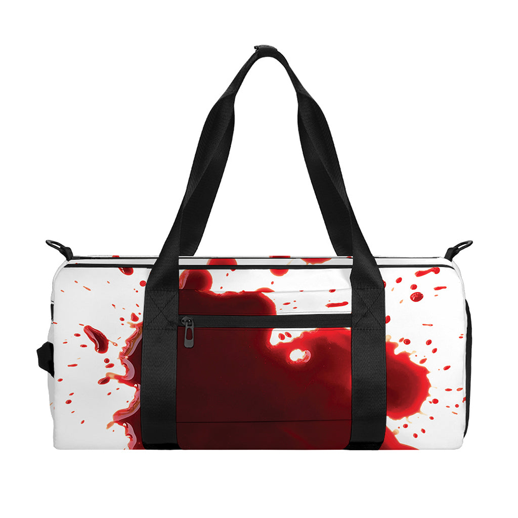 Blood Splashed Print Gym Bag