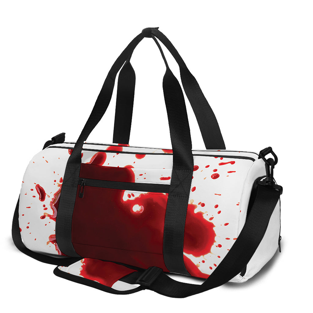 Blood Splashed Print Gym Bag