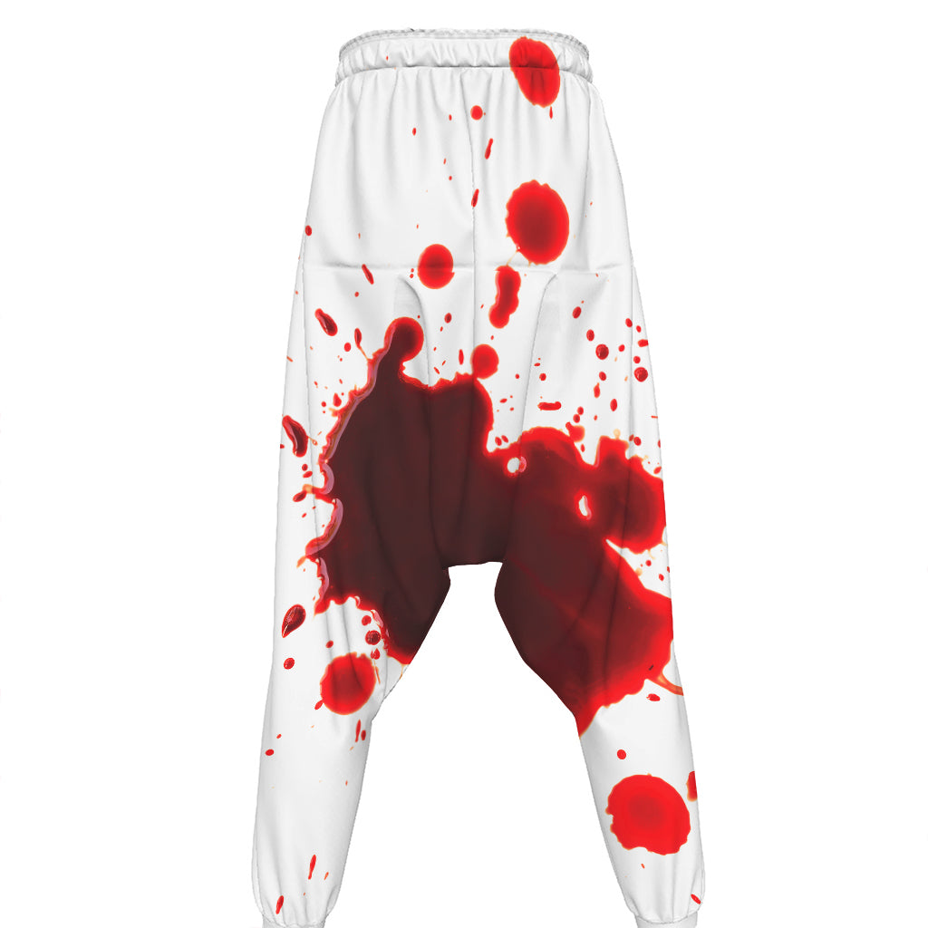 Blood Splashed Print Hammer Pants