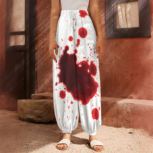 Blood Splashed Print Harem Pants