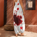 Blood Splashed Print Harem Pants