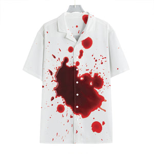 Blood Splashed Print Hawaiian Shirt