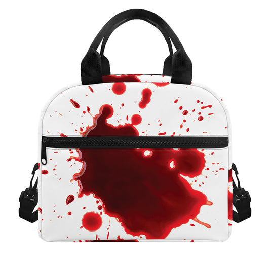 Blood Splashed Print Insulated Lunch Bag