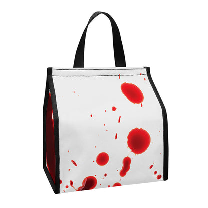 Blood Splashed Print Insulated Lunch Tote