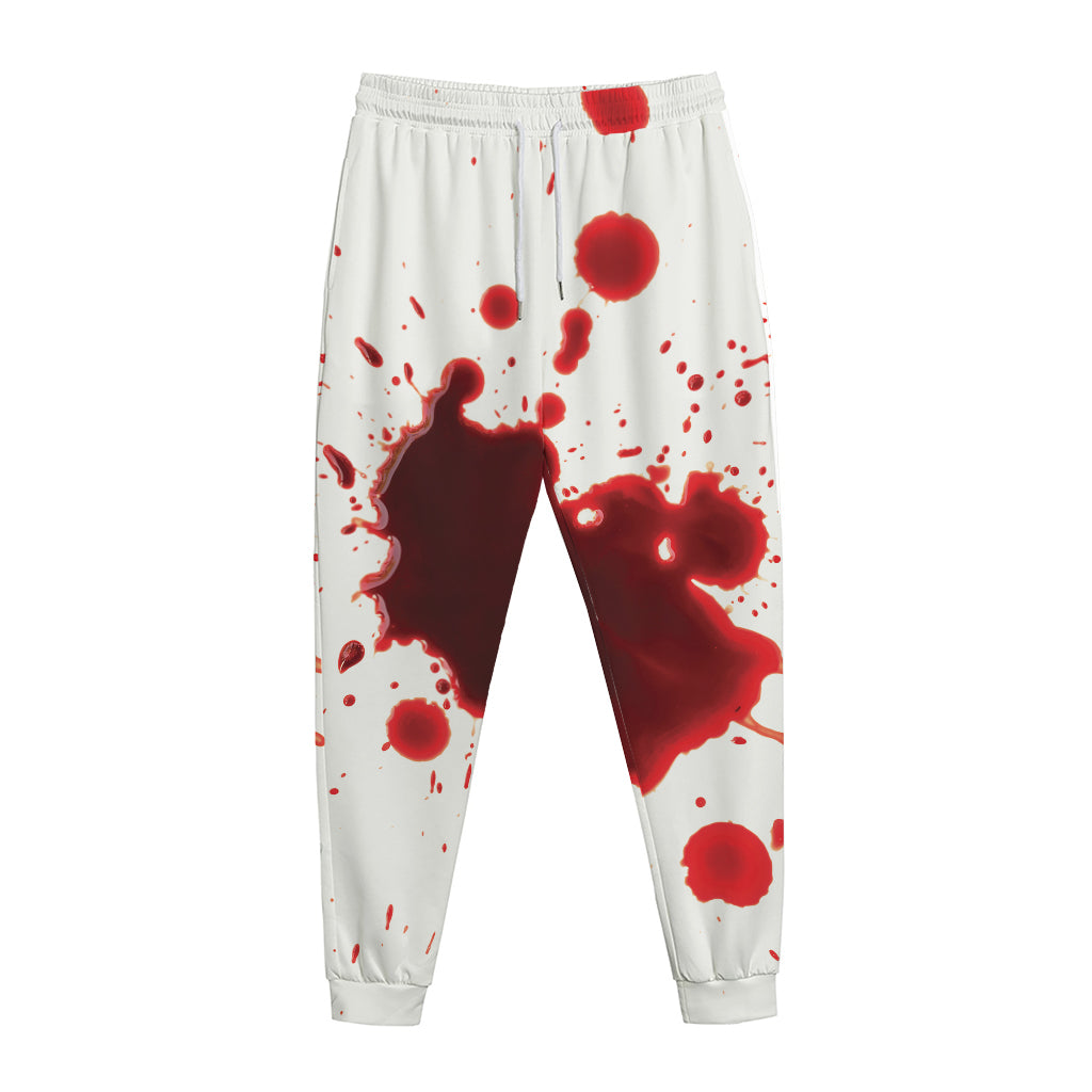 Blood Splashed Print Jogger Pants