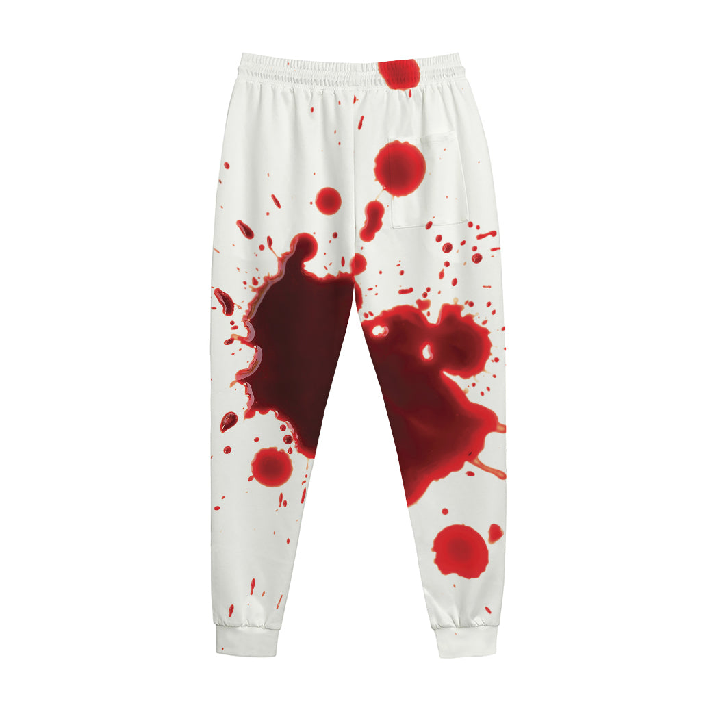 Blood Splashed Print Jogger Pants