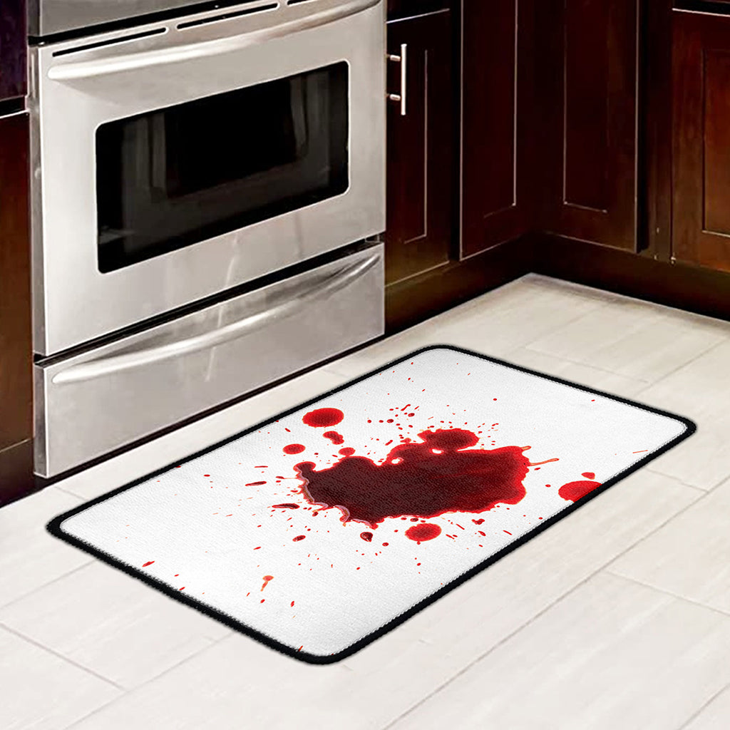 Blood Splashed Print Kitchen Mat