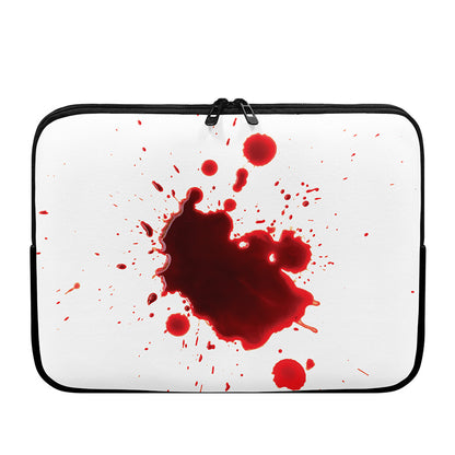 Blood Splashed Print Laptop Sleeve