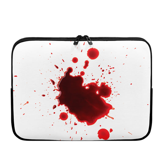 Blood Splashed Print Laptop Sleeve
