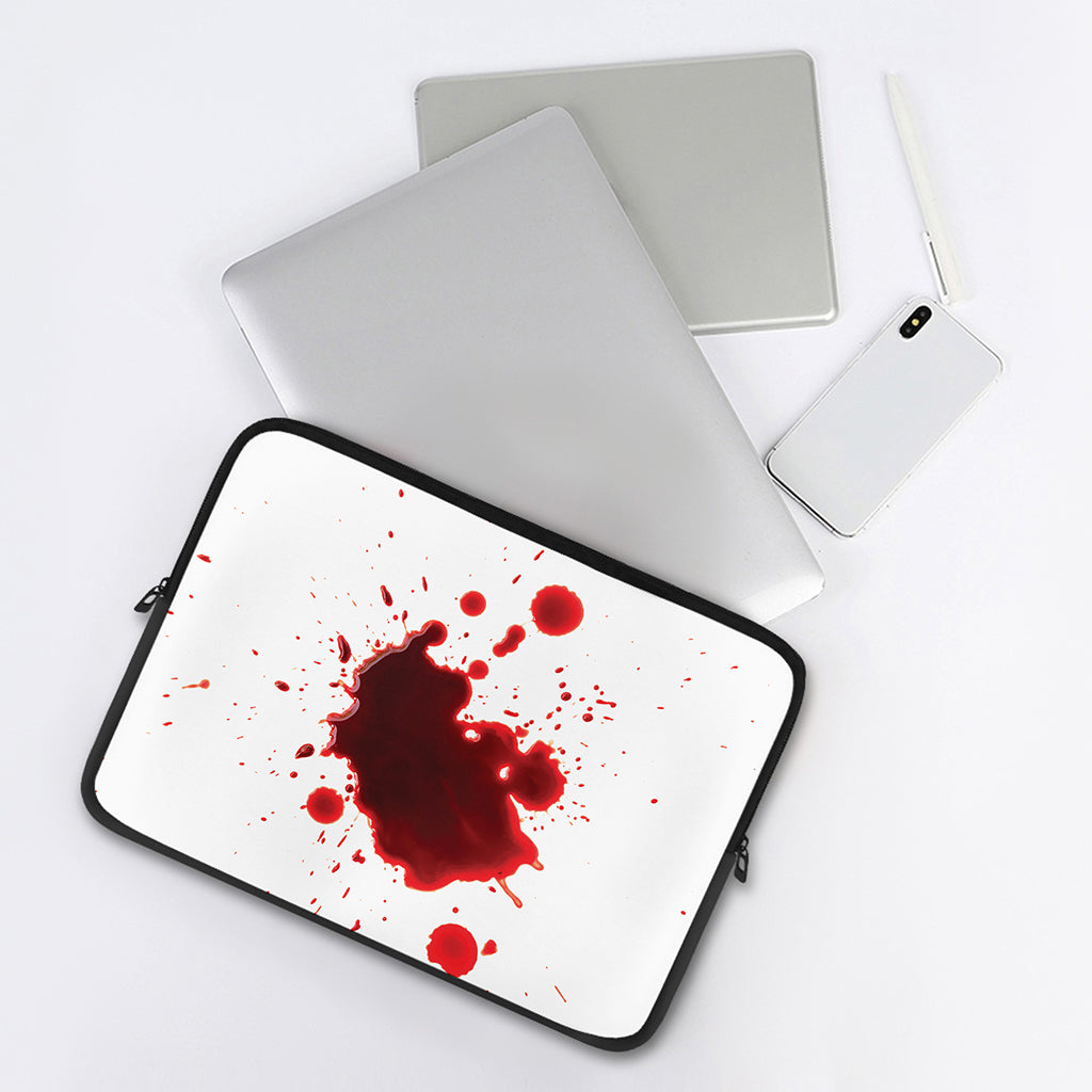 Blood Splashed Print Laptop Sleeve
