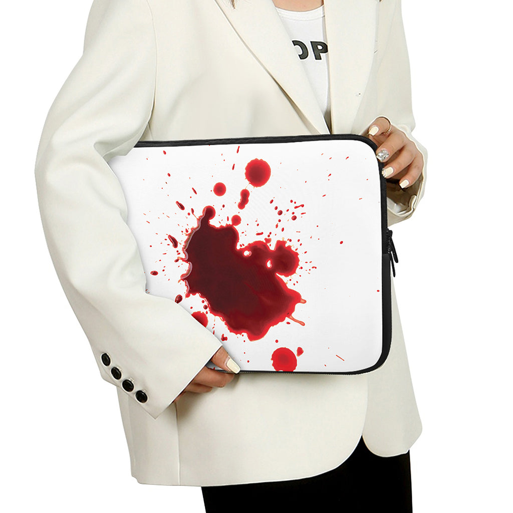 Blood Splashed Print Laptop Sleeve