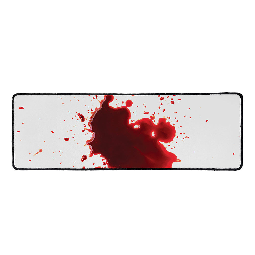 Blood Splashed Print Long Kitchen Mat