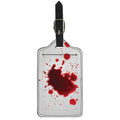 Blood Splashed Print Luggage Tag