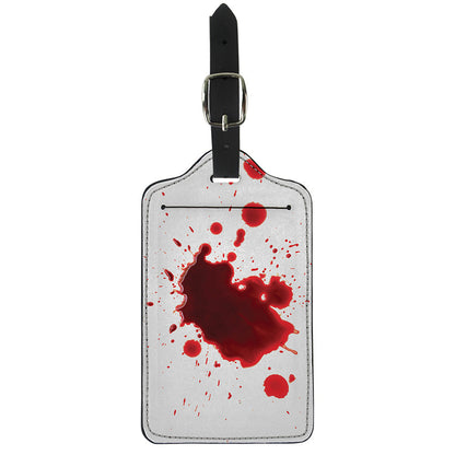 Blood Splashed Print Luggage Tag