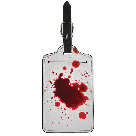 Blood Splashed Print Luggage Tag