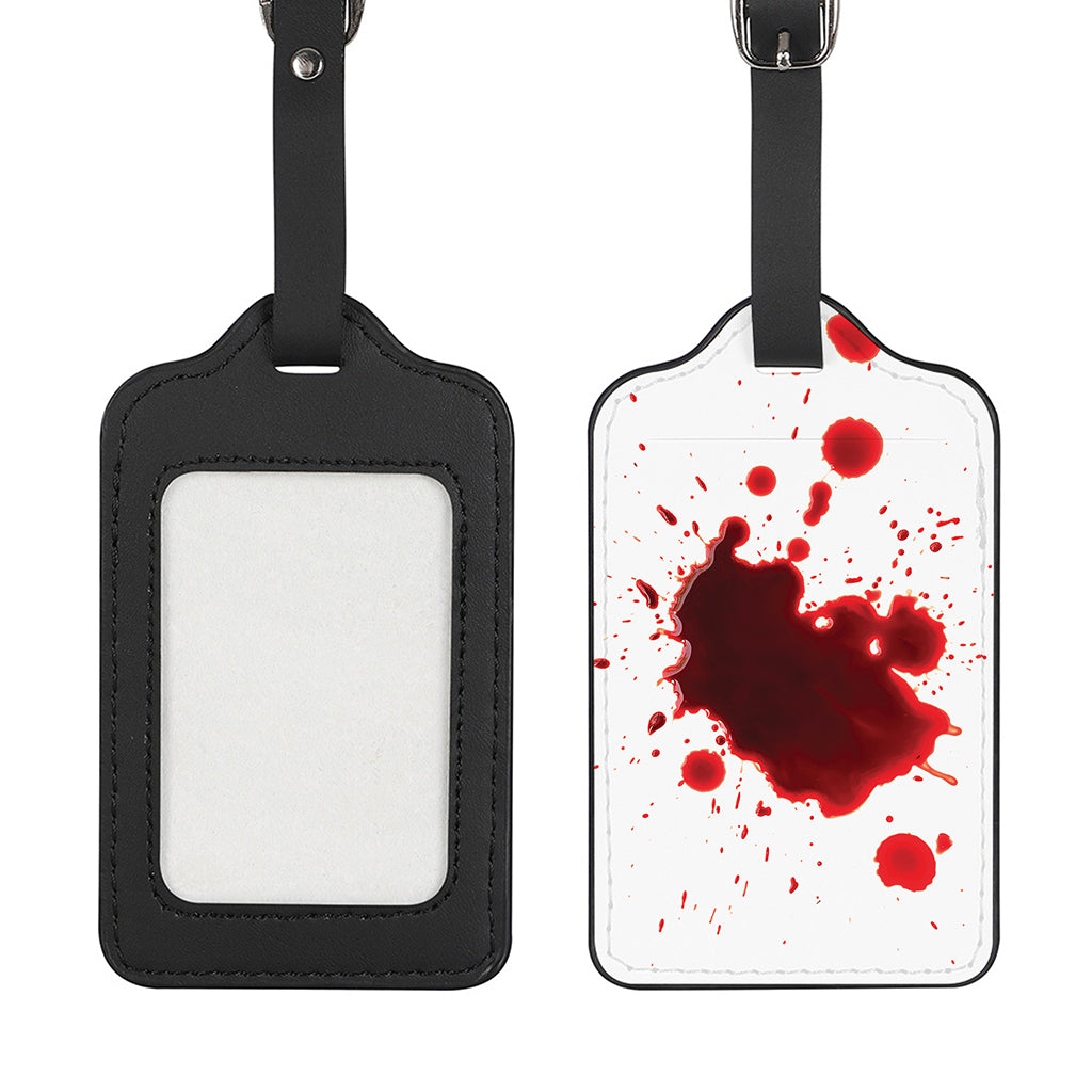 Blood Splashed Print Luggage Tag