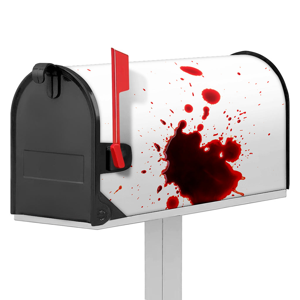 Blood Splashed Print Mailbox Cover