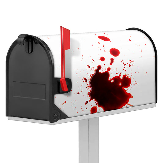 Blood Splashed Print Mailbox Cover