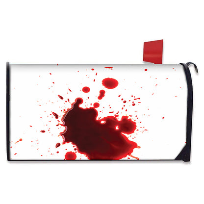 Blood Splashed Print Mailbox Cover