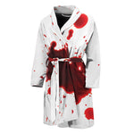 Blood Splashed Print Men's Bathrobe
