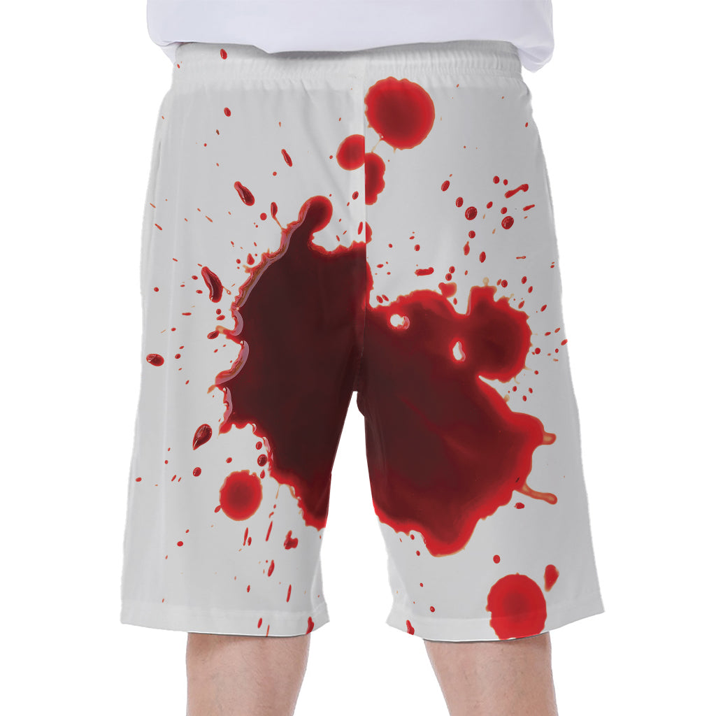 Blood Splashed Print Men's Beach Shorts