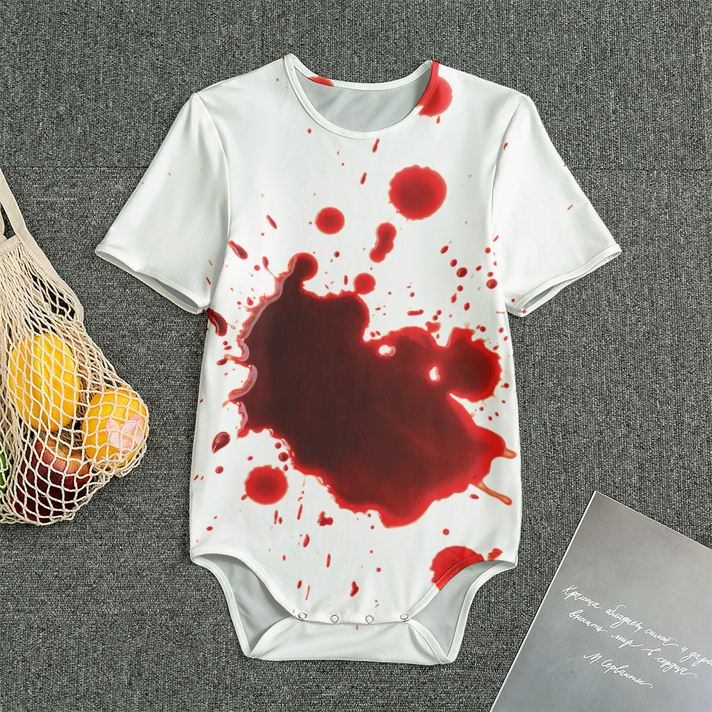 Blood Splashed Print Men's Bodysuit