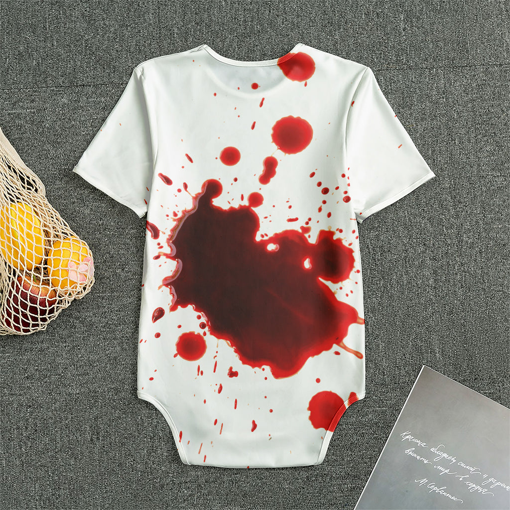 Blood Splashed Print Men's Bodysuit