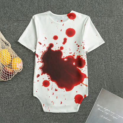 Blood Splashed Print Men's Bodysuit
