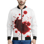 Blood Splashed Print Men's Bomber Jacket