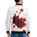 Blood Splashed Print Men's Bomber Jacket