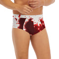 Blood Splashed Print Men's Briefs