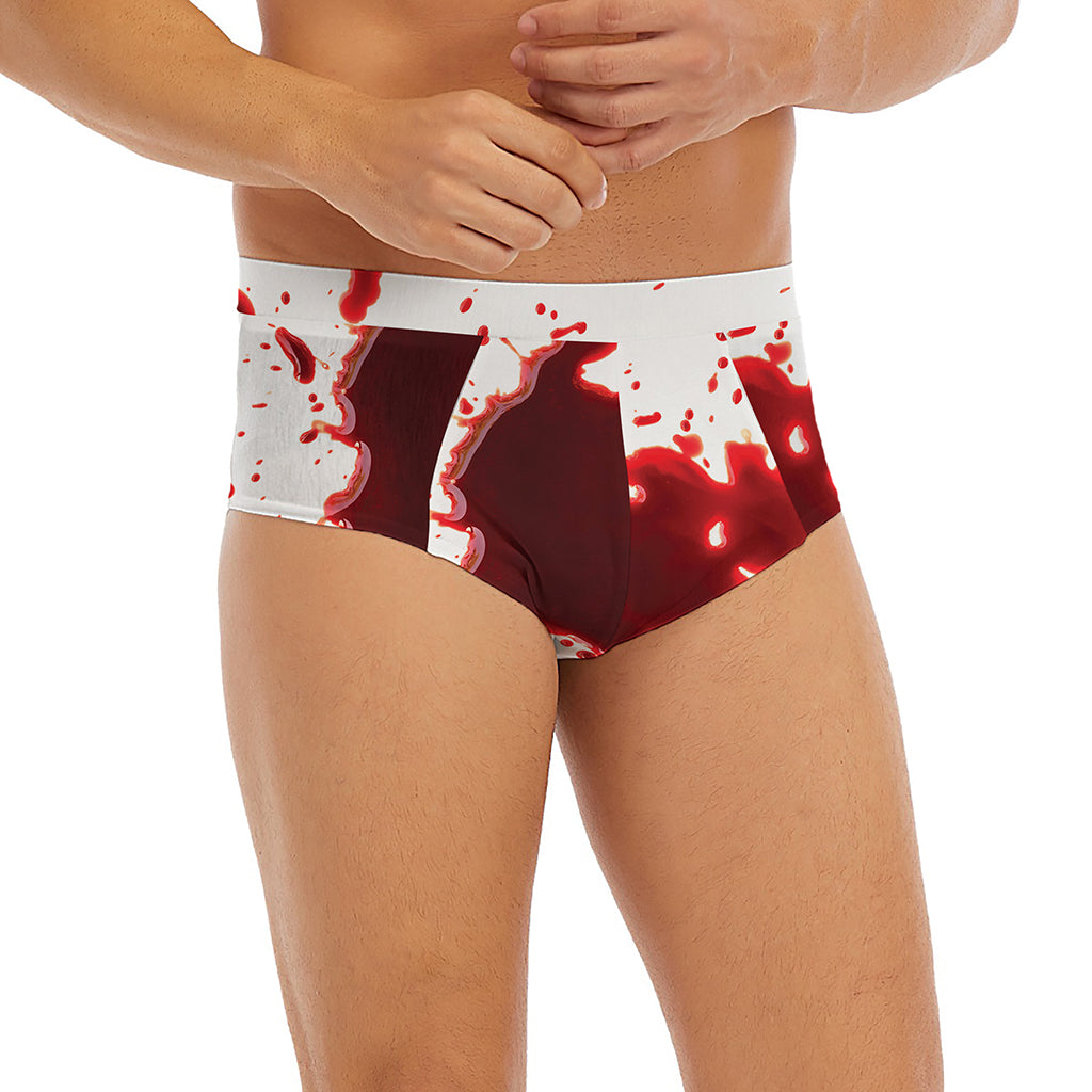 Blood Splashed Print Men's Briefs