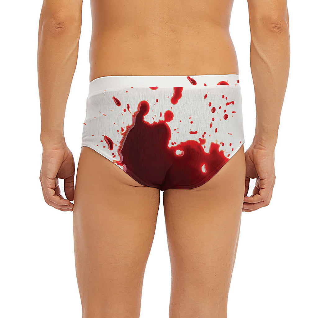 Blood Splashed Print Men's Briefs