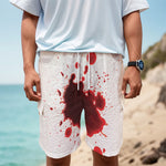 Blood Splashed Print Men's Cargo Shorts