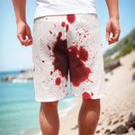 Blood Splashed Print Men's Cargo Shorts