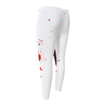 Blood Splashed Print Men's Compression Pants