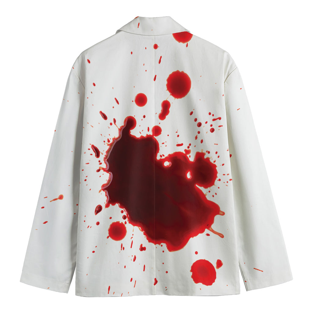 Blood Splashed Print Men's Cotton Blazer